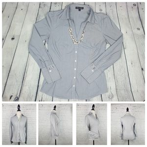 Express Design Studios Button Down Pinstripe Shirt